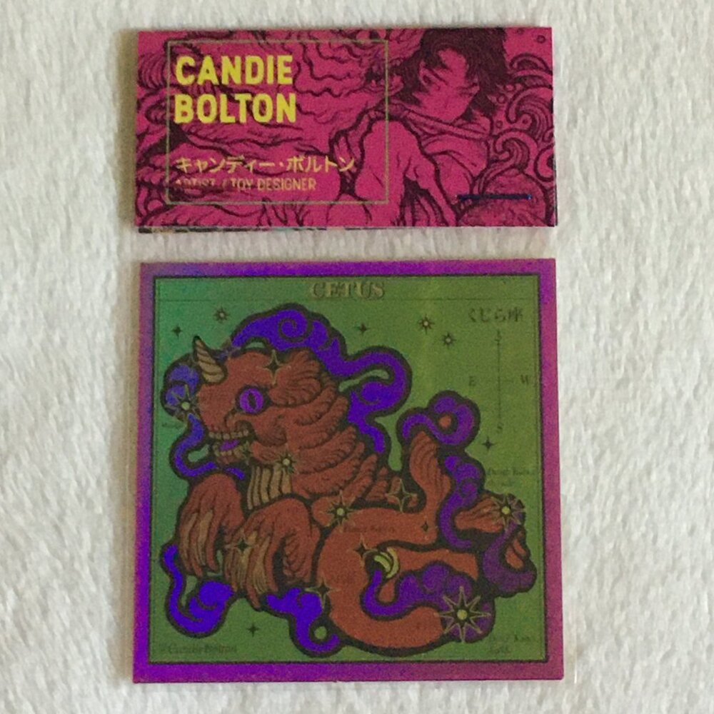5/$30 Retro Red Cetus Holo Seal Sticker